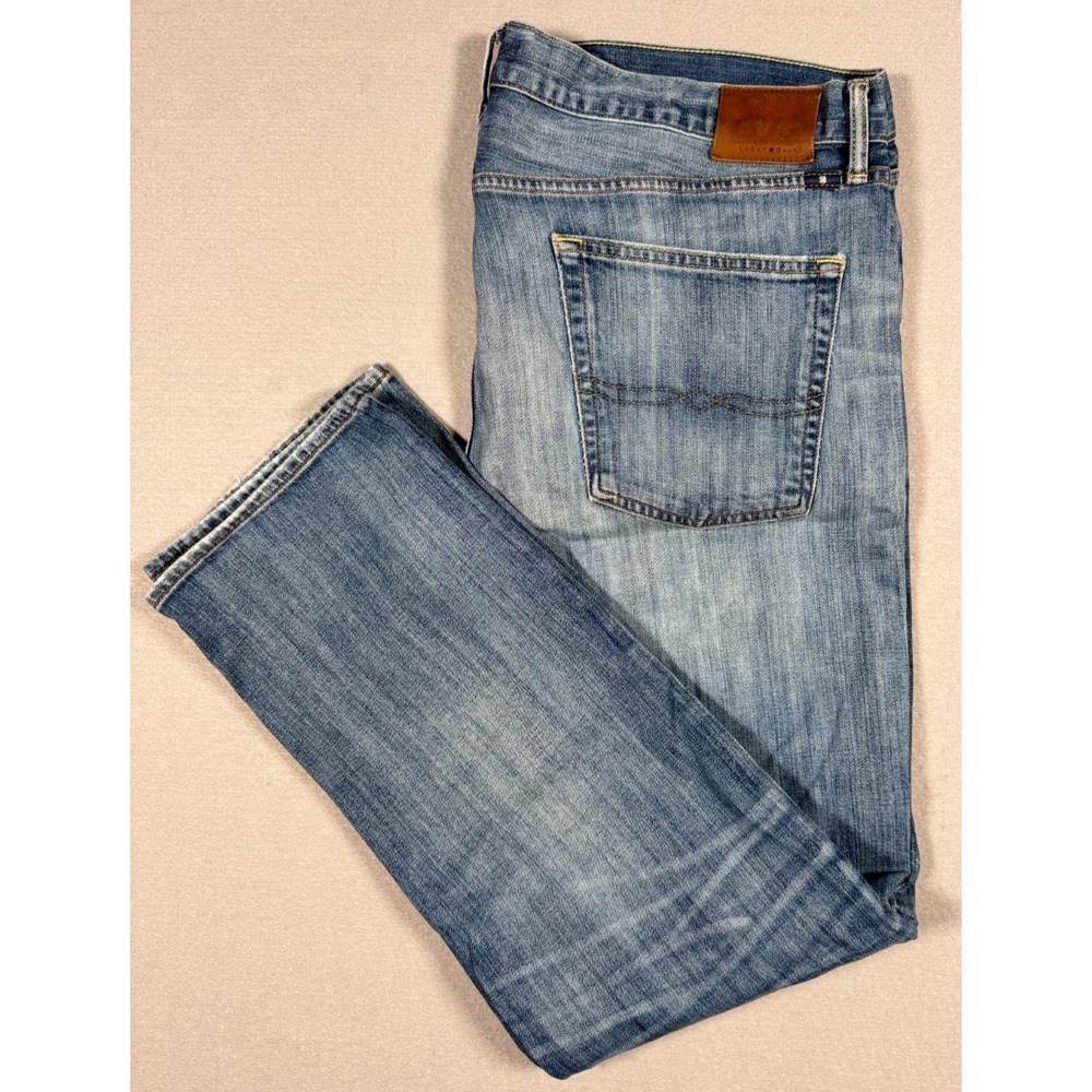 Lucky Brand Men's 363 Vintage Straight Jeans - 38x32 - Medium Wash Blue